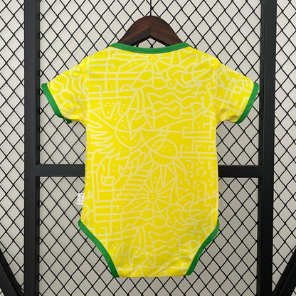 Aussie Baby Soccer Romper - Brazil