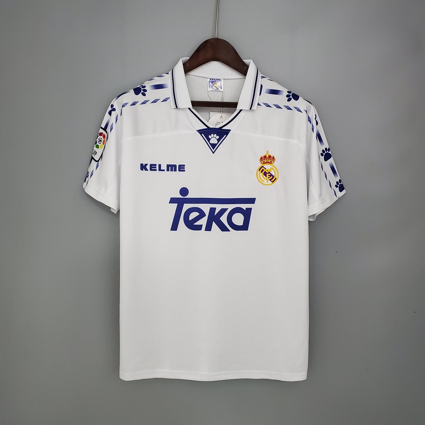 Real Madrid 1996 - 1997 Home Retro Football Jersey