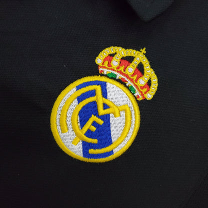 Real Madrid 2002 - 2003 Retro Football Jersey (Home) Black