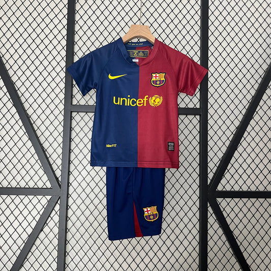 Barcelona 2008-2009 Kids Retro Football Kit