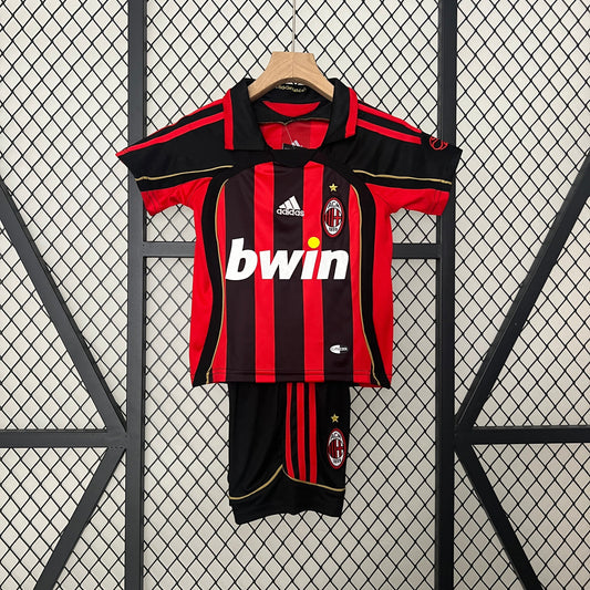 AC Milan 2006-2007 Retro Kids Football Kit