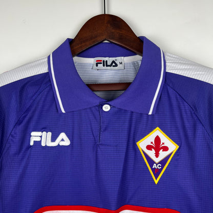 Retro Football Jersey Fiorentina 1998 Long Sleeve