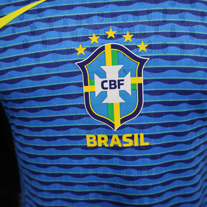 Brazil 2024 Football Jersey (Blue Player Version)