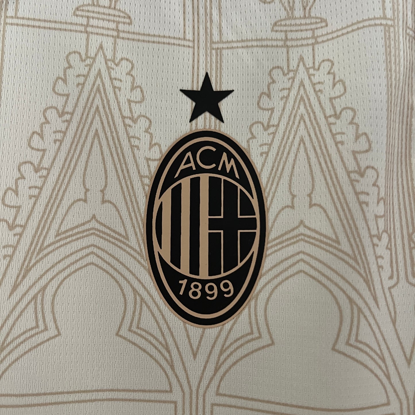 AC Milan Thematic Football Jersey (Pleasures 2023 Beige)