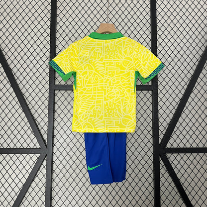 Brazil 2024 Kids Football Kit (Home)