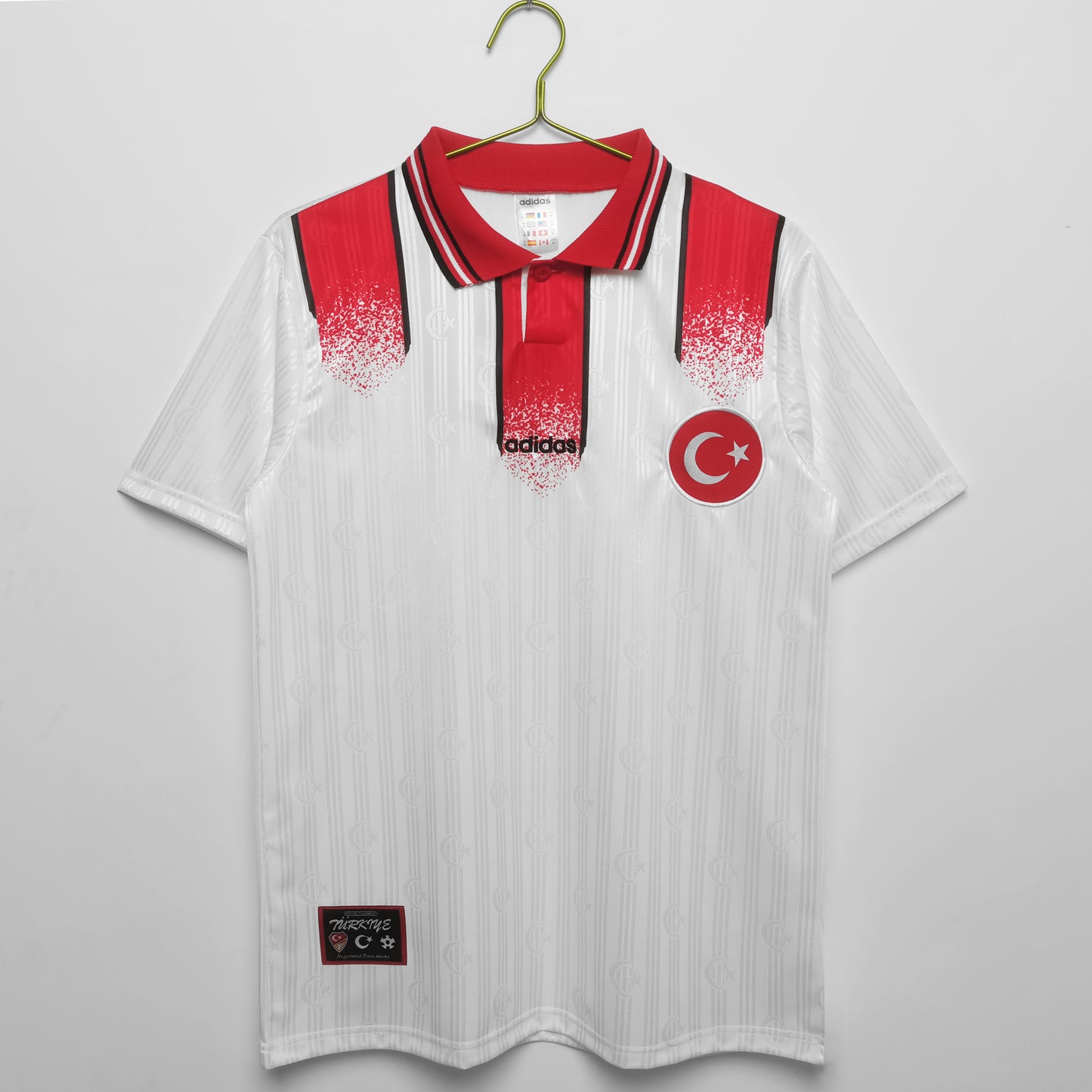 Retro Football Jersey Turkey 1996 White