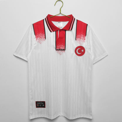 Retro Football Jersey Turkey 1996 White