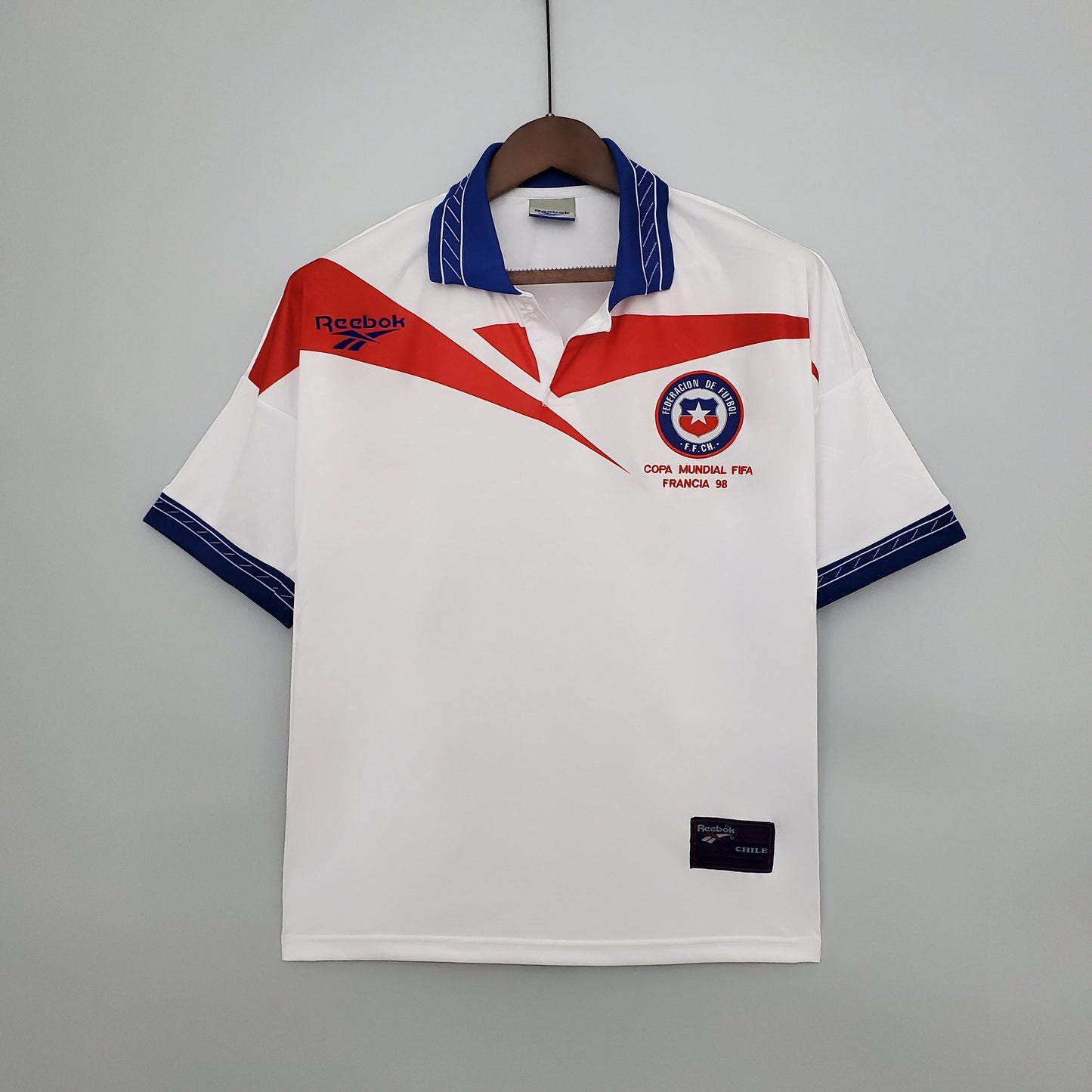 Chile 1998 Retro Football Jersey White