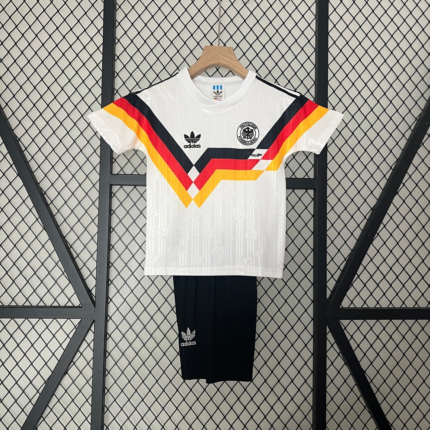 Kids Retro Football Kit Germany 1990