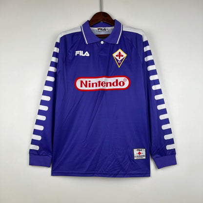 Retro Football Jersey Fiorentina 1998 Long Sleeve