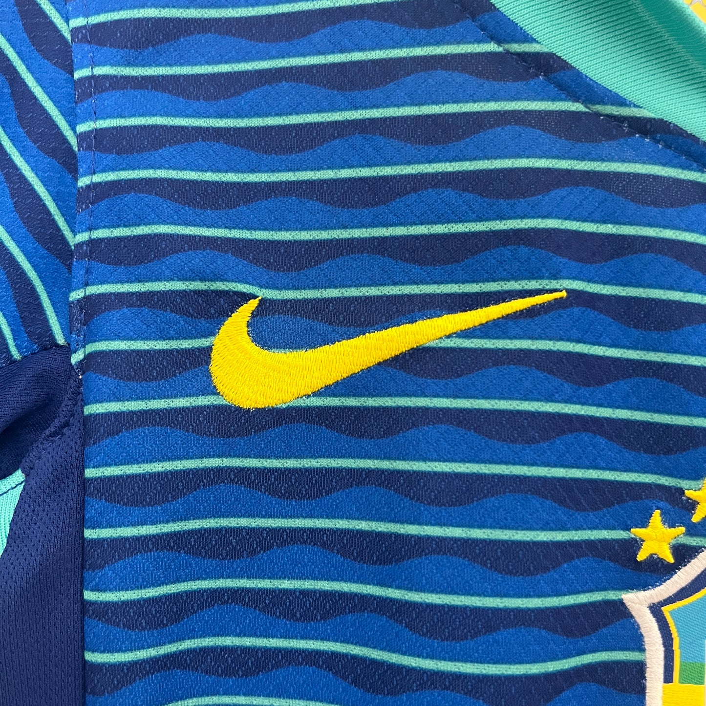 Brazil 2024 Kids Football Kit (Away)