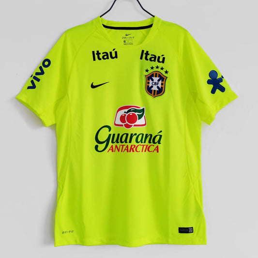 Brazil 2020 Retro Football Jersey Training (Apple)