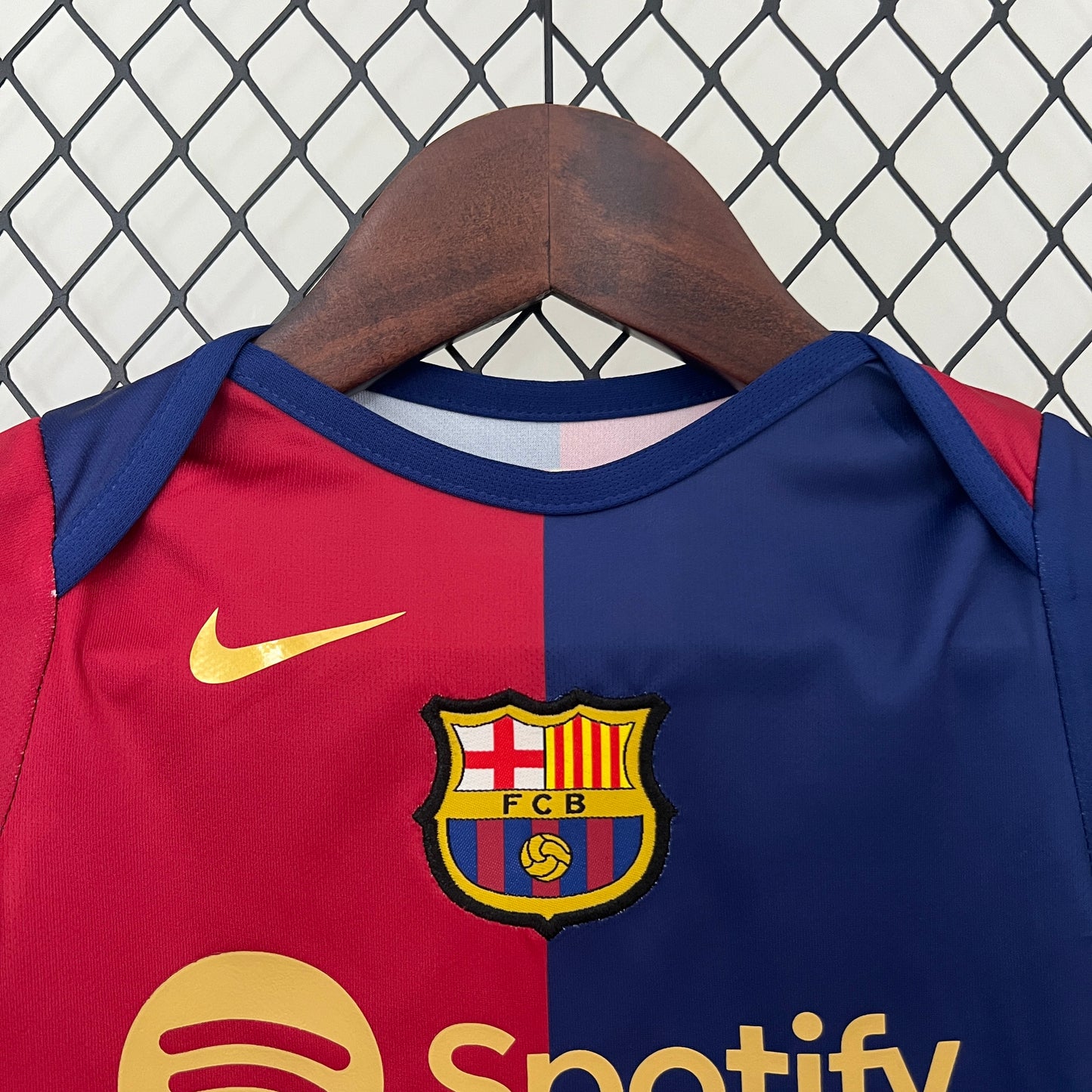 Aussie Baby Soccer Romper - FC Barcelona