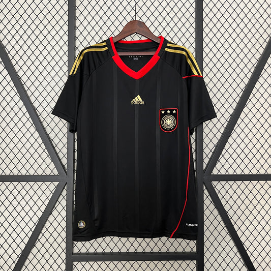 Germany 2010 Black Retro Football Jersey (Away)