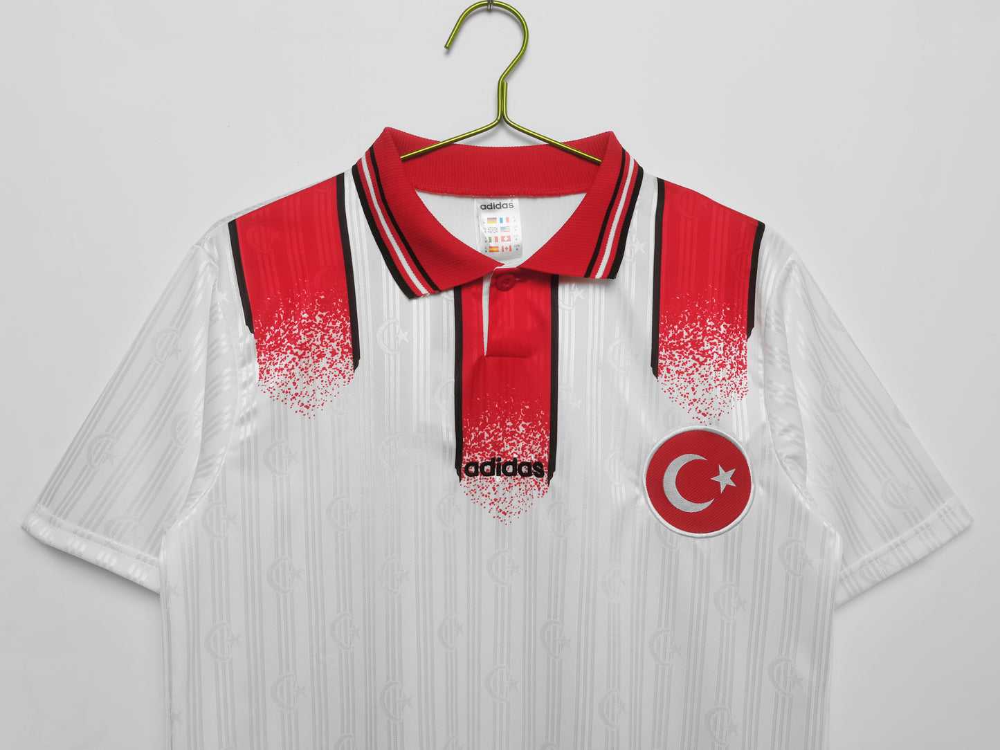 Retro Football Jersey Turkey 1996 White