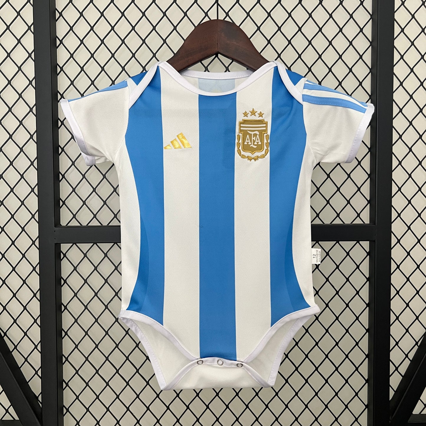 Aussie Baby Soccer Romper - Argentina