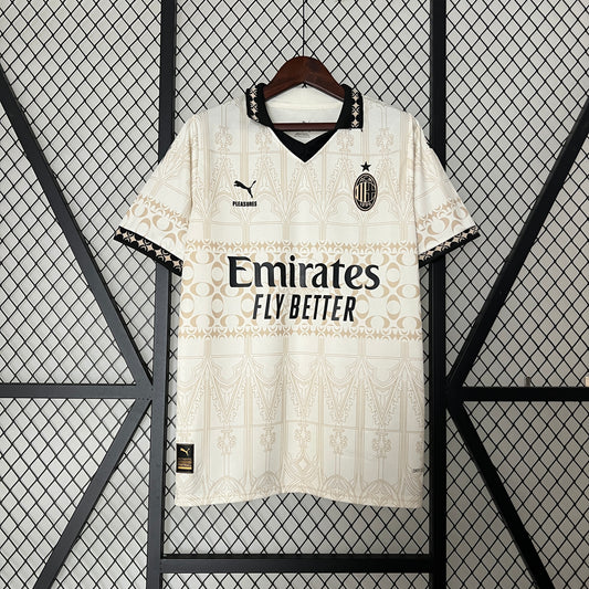 AC Milan Thematic Football Jersey (Pleasures 2023 Beige)