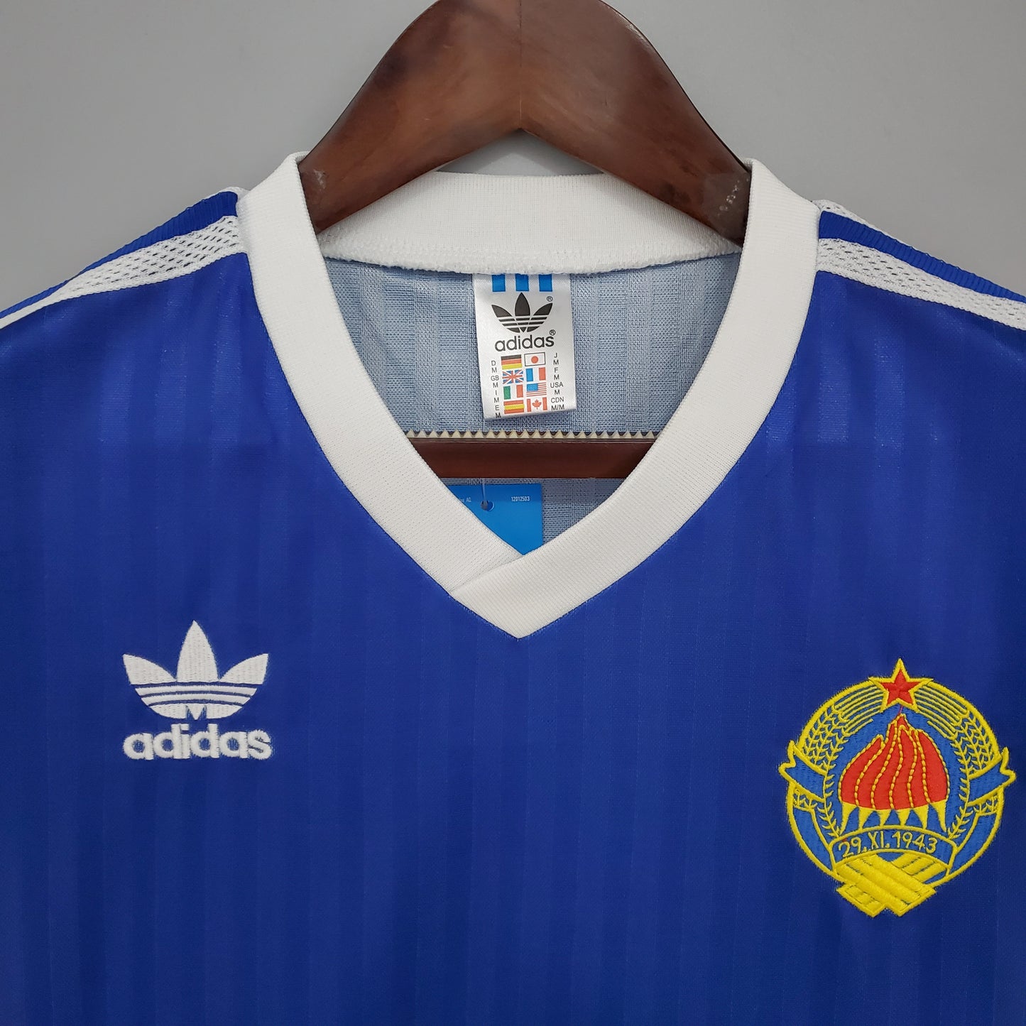 Yugoslavia 1990 Retro Football Jersey Blue