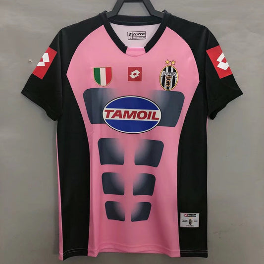 Juventus 2002 - 2003 Pink and Black Retro Football Jersey