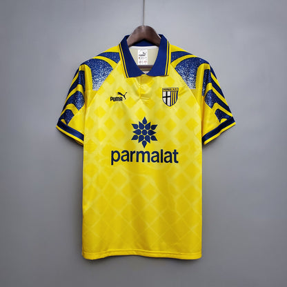 Parma 1995 - 1997 Yellow Retro Football Jersey