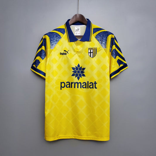 Parma 1995 - 1997 Yellow Retro Football Jersey