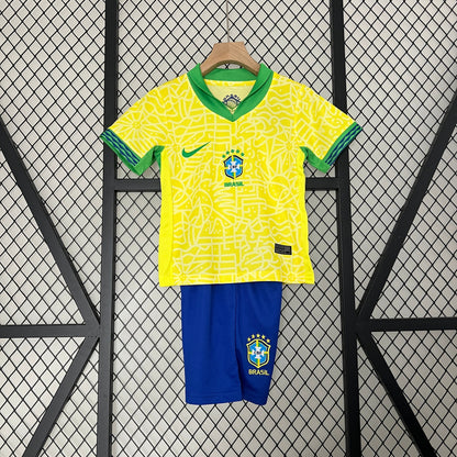 Brazil 2024 Kids Football Kit (Home)