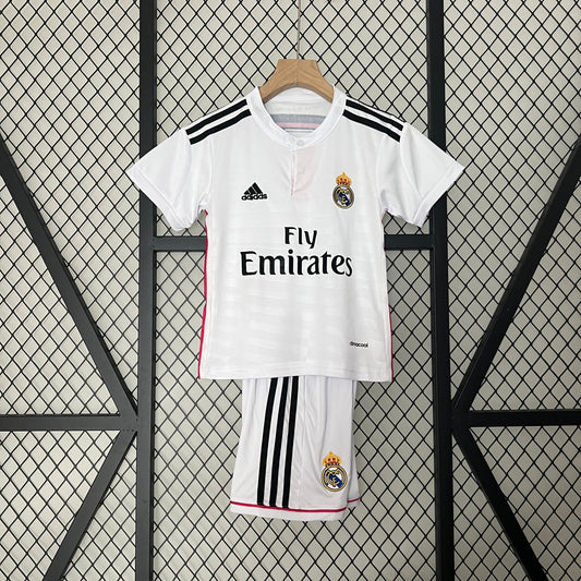 Kids Retro Football Kit Real Madrid 2014-2015