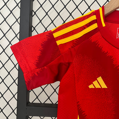 Spain 2024 Kids Football Kit (Home)