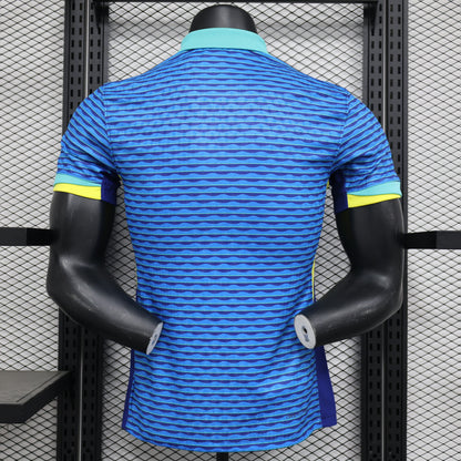 Brazil 2024 Football Jersey (Blue Player Version)