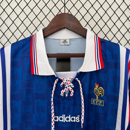 France 1996 Retro Football Jersey Home