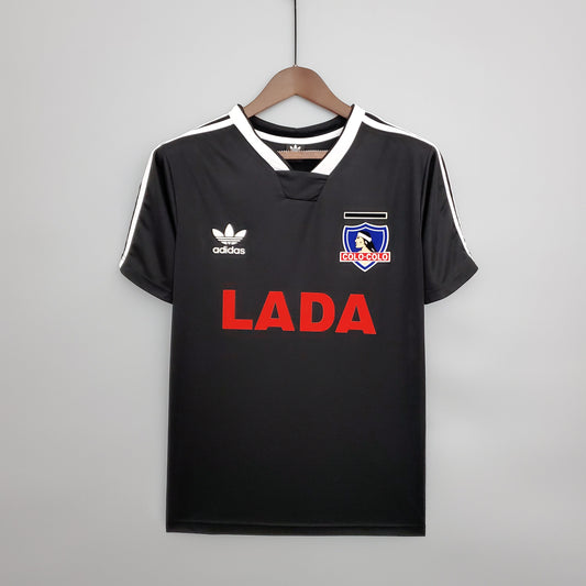 Black Colo Colo 1991 Retro Football Jersey