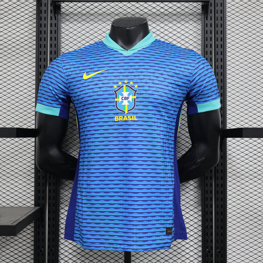 Brazil 2024 Football Jersey (Blue Player Version)