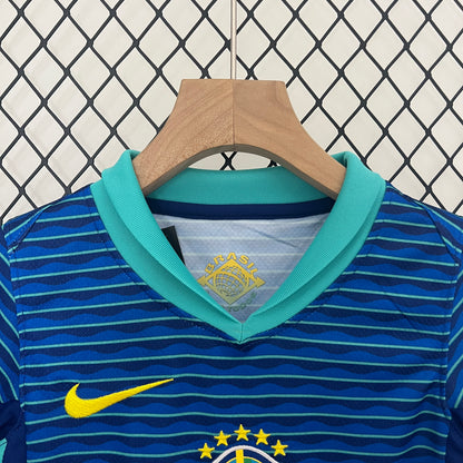 Brazil 2024 Kids Football Kit (Away)