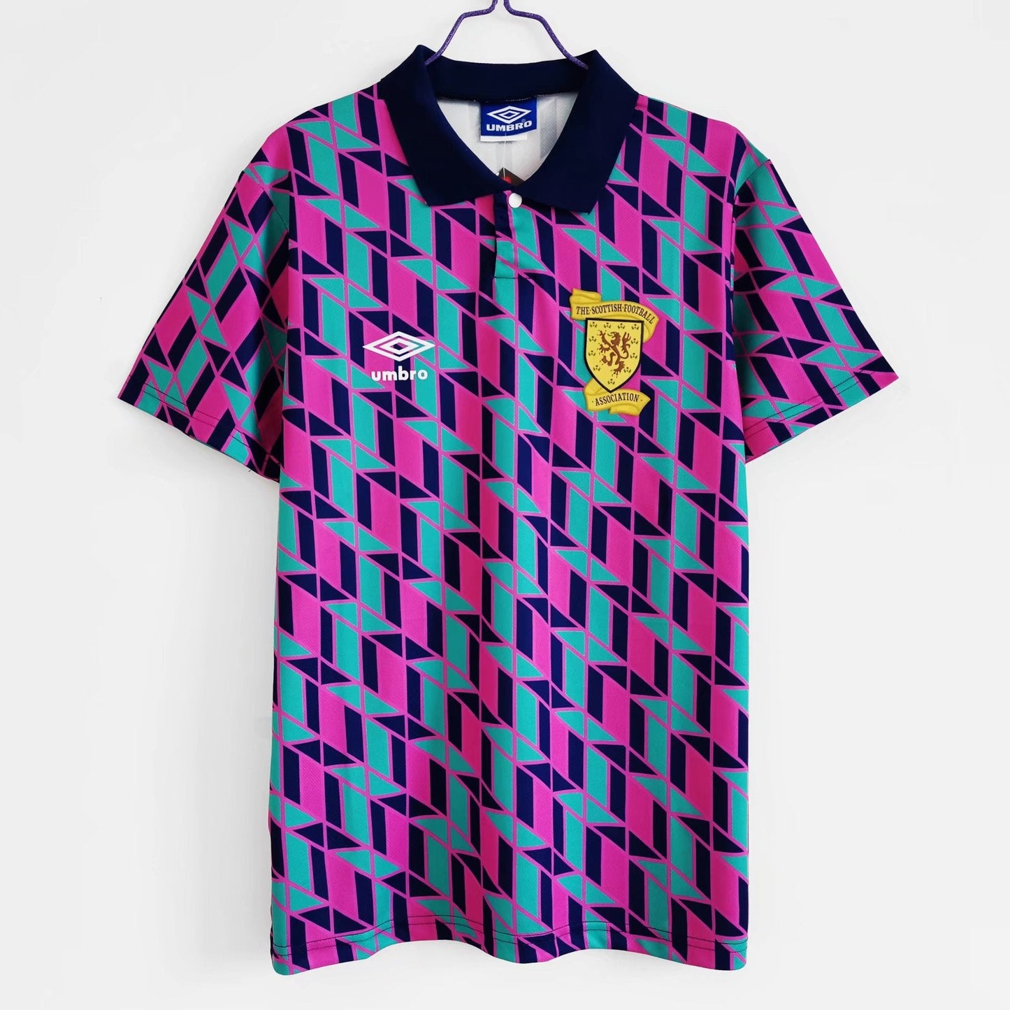 Scotland 1988-1989  Retro Football Jersey Blue/Rose