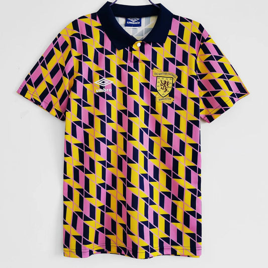 Retro Football Jersey Scotland 1988-1989 Yellow/Rose