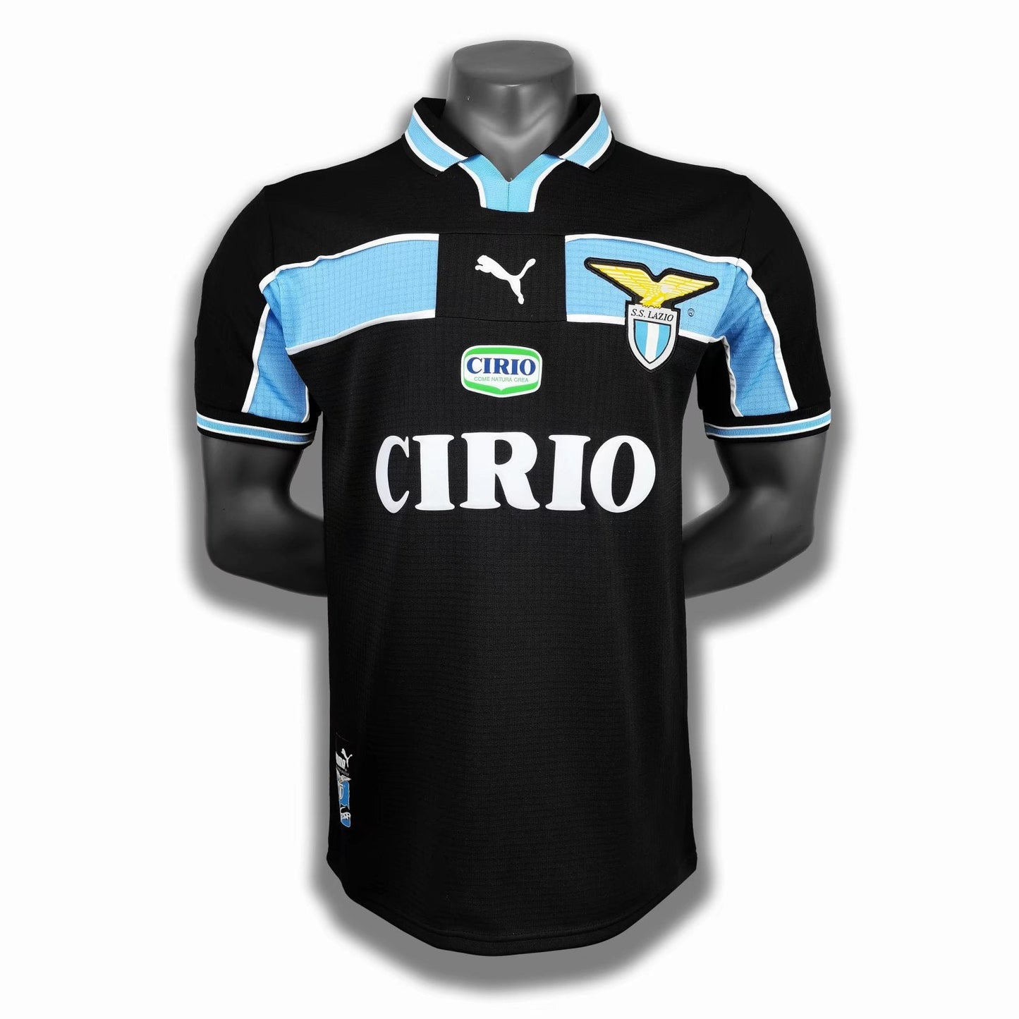 Retro Lazio Football Jersey 1998 Black