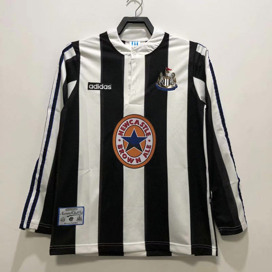 Newcastle 1995 - 1997 Retro Football Jersey Home LS