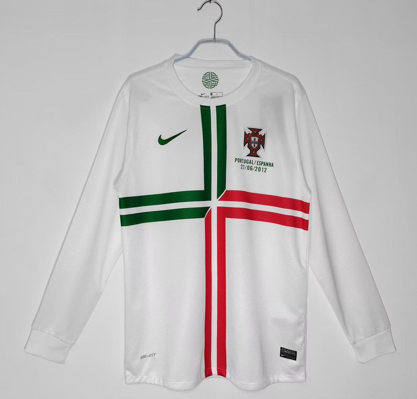 Retro Football Jersey of Portugal 2012 Long Sleeve