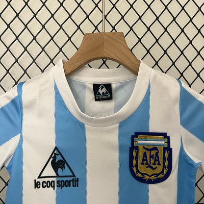 Argentina 1986 Kids Retro Football Kit