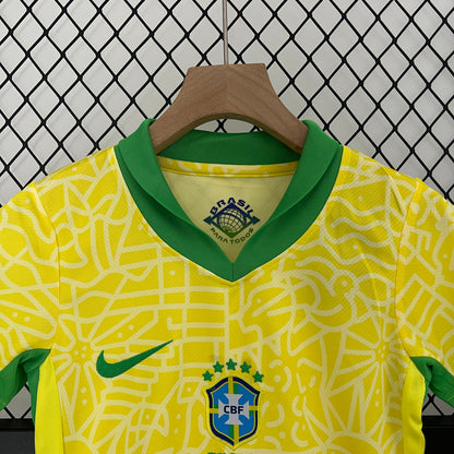 Brazil 2024 Kids Football Kit (Home)