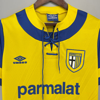 Retro Football Jersey Parma 1993 - 1995 Yellow