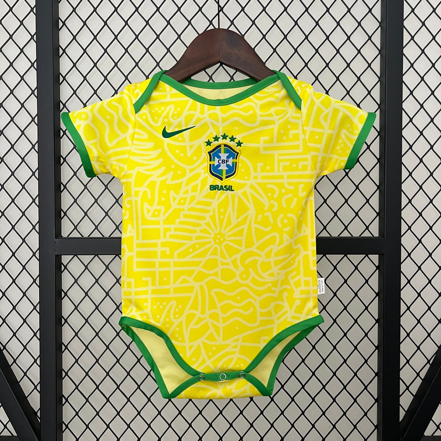 Aussie Baby Soccer Romper - Brazil