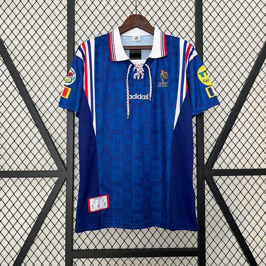 France 1996 Retro Football Jersey Home