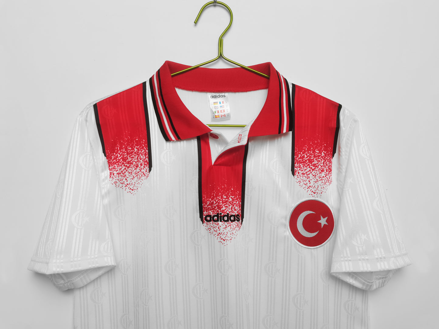 Retro Football Jersey Turkey 1996 White