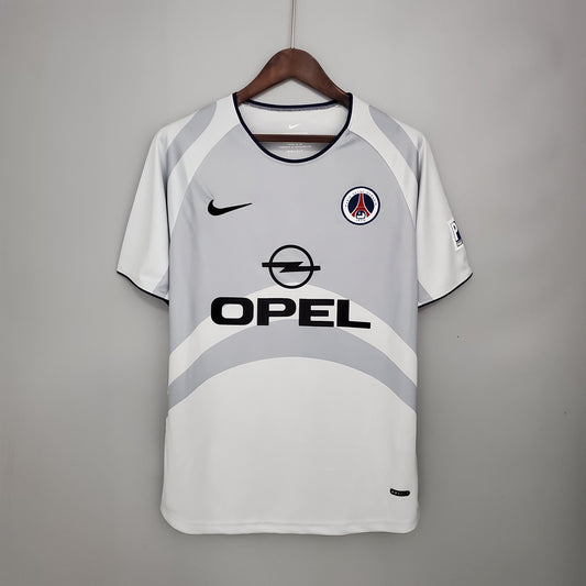 Paris Saint Germain 2001 - 2002 White Retro Football Jersey