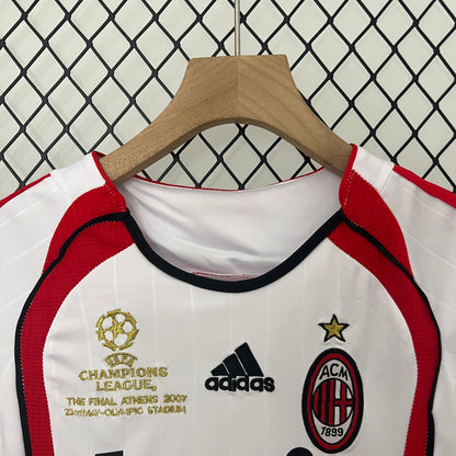 AC Milan 2006-2007 Retro Kids Football Kit (White)