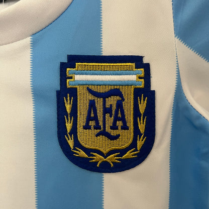 Argentina 1986 Kids Retro Football Kit