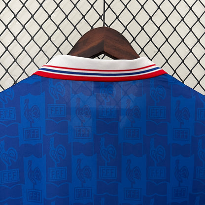 France 1996 Retro Football Jersey Home