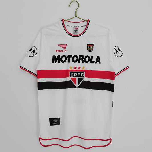 Retro Football Jersey Sao Paulo FC 2000 Round Neck