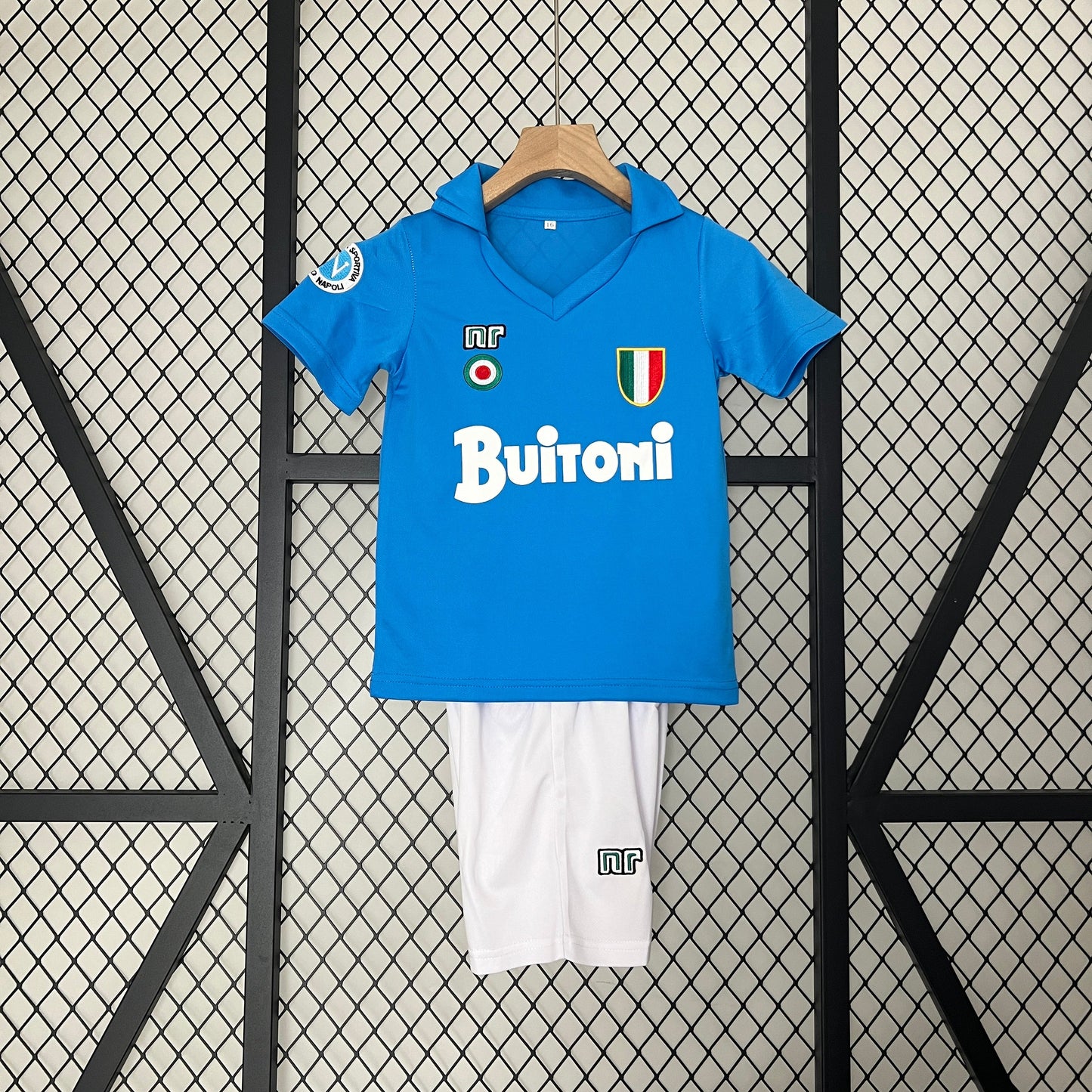 Kids Retro Football Kit Napoli 1987-1988